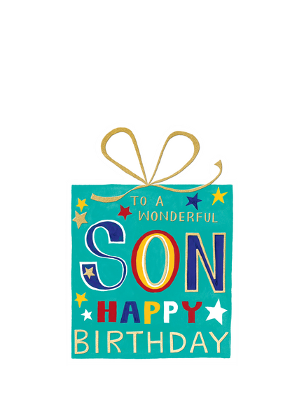 Rachel Ellen Present Son Birthday Card, Multi