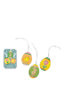 Cotton Twist Wooden Egg Easter Decorations Kit, Multi