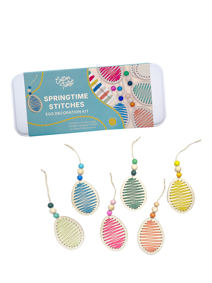 Cotton Twist Springtime Stitches Egg Decoration Kit, Multi
