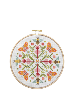 Historical Sampler Company Butterfly Mandala Cross Stitch Kit, Multi