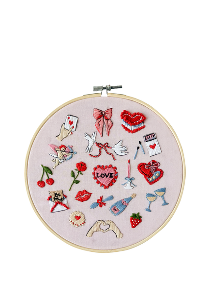 MakeBox & Co Love Tokens Embroidery Kit, 