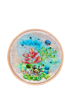 Rowandean Shoreline Seaweed Embroidery Kit, Multi