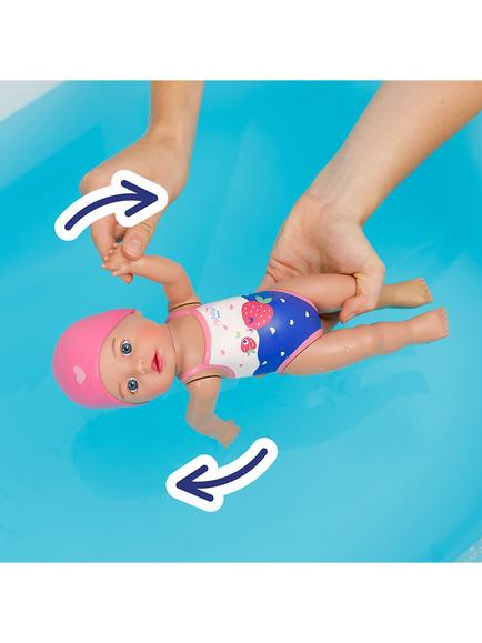 Zapf Bay Born Swimming Lizzie Doll - view 2, Multi