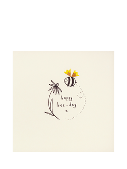 Ruth Jackson Bee-Day Birthday Card, Multi
