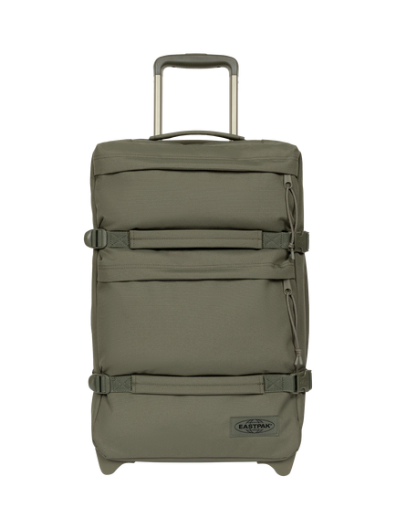 Eastpak Transit'r Plus Small 2-Wheel Cabin Case, 42L, Monotone Khaki, Monotone Khaki