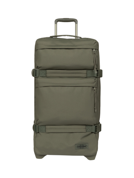 Eastpak Transit'r Plus Large 2-Wheel Suitcase, 115L, Monotone Khaki, Monotone Khaki