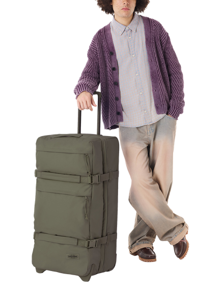 Eastpak Transit'r Plus Large 2-Wheel Suitcase, 115L, Monotone Khaki - view 2, Monotone Khaki