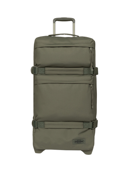 Eastpak Transit'r Plus Medium 2-Wheel Suitcase, 75L, Monotone Khaki, Monotone Khaki