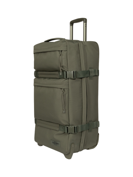 Eastpak Transit'r Plus Medium 2-Wheel Suitcase, 75L, Monotone Khaki - view 2, Monotone Khaki