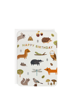 James Ellis Stevens Woodland Birthday Card, Multi