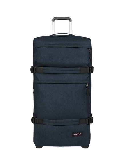Eastpak Transit'r Plus Medium 2-Wheel Suitcase, 75L, Triple Denim