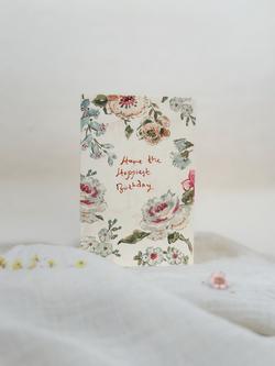 Sophie Amelia Creates Floral Border Birthday Card, Multi