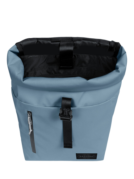 Eastpak Roll Top 16" Backpack, 23L, Tarp Dust Blue - view 2, Tarp Dust Blue