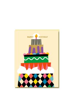 Nineteen Seventy Three Cake Tower Birthday Card, Multi