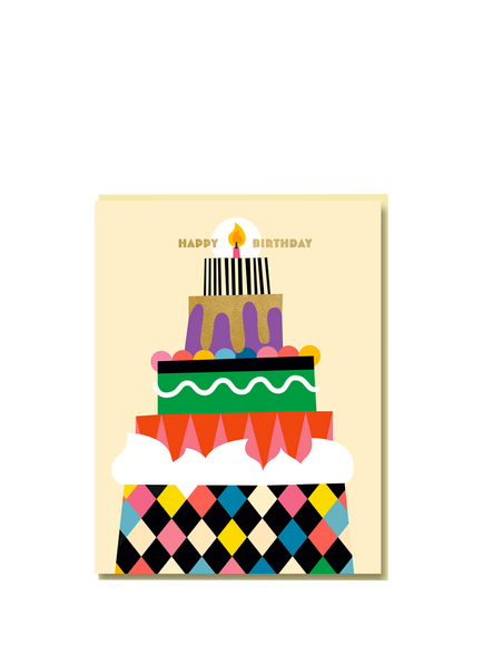 Nineteen Seventy Three Cake Tower Birthday Card, Multi
