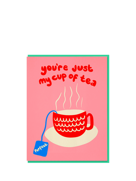 Nineteen Seventy Three Cup Of Tea Anniversary Card, Multi