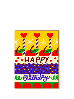 Nineteen Seventy Three Fruit Cake Birthday Card, Multi