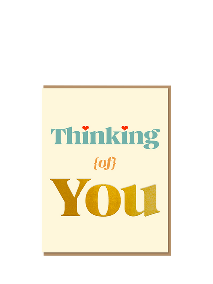 Nineteen Seventy Three Hearts Thinking Of You Sympathy Card, Multi