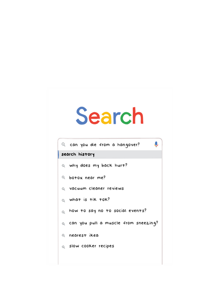 Abi Go Lucky Search Blank Greeting Card, Multi