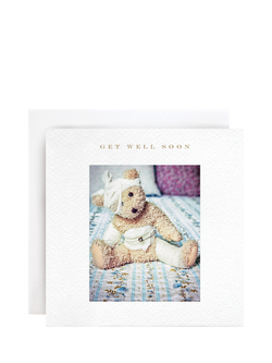 Susan O'Hanlon Bandaged Teddy Get Well Soon Card, Multi