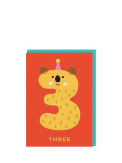 Ohh Deer Koala 3rd Birthday Card, Multi