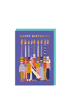 Ohh Deer Candle Ladies Birthday Card, Multi