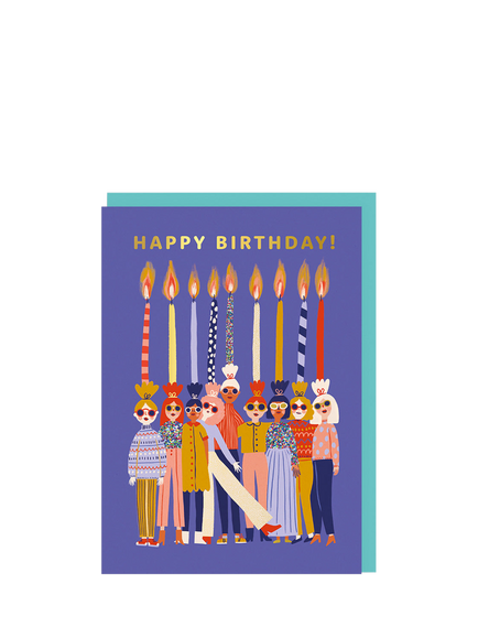 Ohh Deer Candle Ladies Birthday Card, Multi