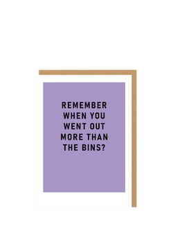 Ohh Deer Out More Than The Bins Birthday Card, Multi