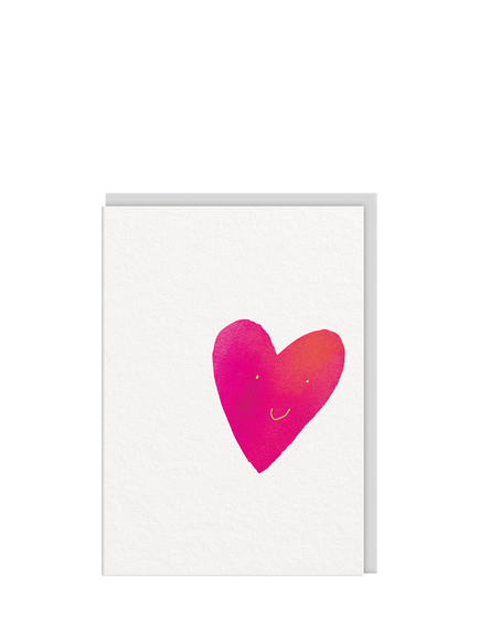 Ohh Deer Simple Heart Smile Birthday Card, Multi