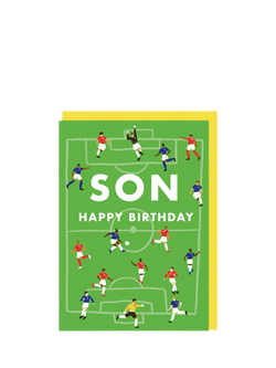 Ohh Deer Football Son Birthday Card, Multi