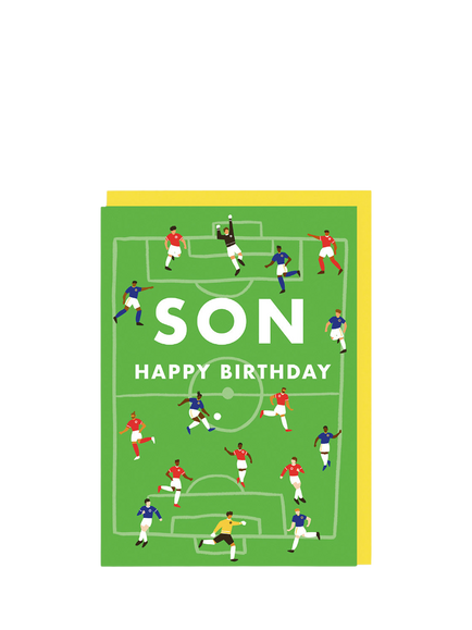 Ohh Deer Football Son Birthday Card, Multi