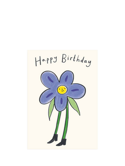 Kitty Kenda Flower Person Birthday Card, Multi