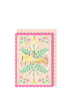 Tache Crafts Flowers Mum Birthday Card, Multi