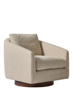 West Elm Imogene Swivel Chair, Ivory, Ivory