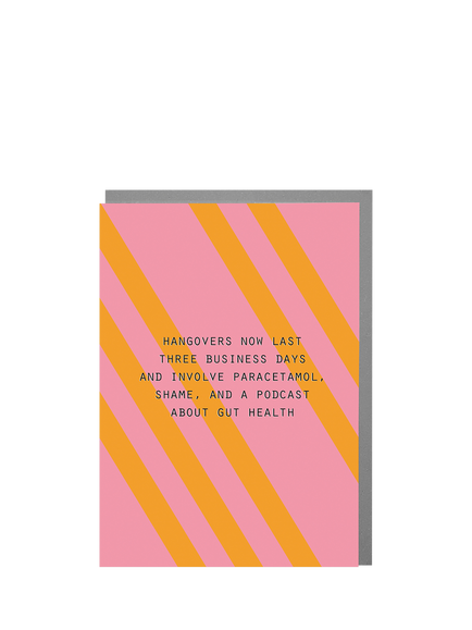Lola Design Hangover Birthday Card, Multi