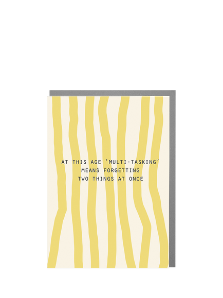 Lola Design Multitasking Forgetting Birthday Card, Multi