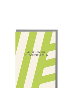 Lola Design Who Authorised This Leaving Card, Multi