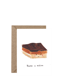 Western Sketch Millionaires Shortbread Thank You Card, Multi