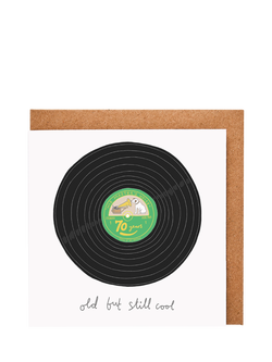 You’ve Got Pen On Your Face 70th Record Blank Greeting Card, Multi