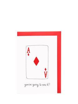 You’ve Got Pen On Your Face Youre Going To Ace It Blank Greeting Card, Multi