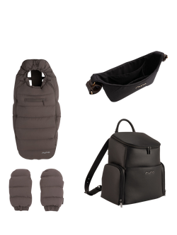 Nuna Winter Stroller Set, Stroller Organiser and Essential Bag Accessories Set, Chestnut, Chestnut