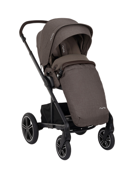 Nuna MIXX Next Pushchair, MIXX Next Carrycot, ARRA Flex Car Seat and BASE Curv Bundle, Chestnut - view 2, Chestnut