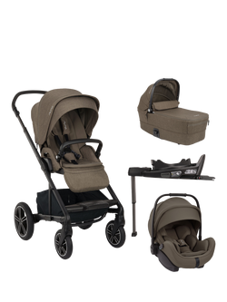 Nuna MIXX Next Pushchair, MIXX Next Carrycot, ARRA Flex Car Seat and BASE Curv Bundle, Pistachio, Pistachio