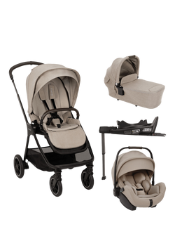 Nuna TRIV Next Pushchair, LYTL Carrycot, ARRA Flex Car Seat and BASE Curve Bundle, Chateau