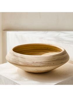 West Elm Marble Effect Ceramic Bowl, 11cm, Natural, Natural