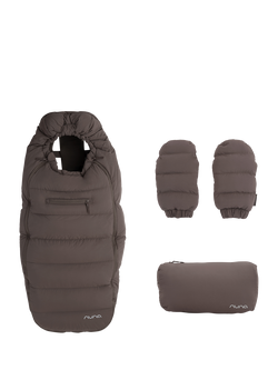 Nuna Footmuff & Gloves Winter Stroller Set, Chestnut