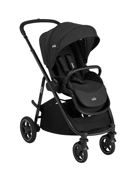 Joie Baby Versatrax Pushchair, Ramble XL Carrycot, i-Snug Car Seat and i-Base On the Go Encore Bundle, Raven - view 2, Raven