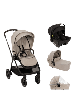 Nuna TRIV next Pushchair, LYTL Carrycot and PIPA Urbn Car Seat Travel Bundle, Chateau