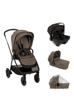 Nuna TRIV next Pushchair, LYTL Carrycot and PIPA Urbn Car Seat Travel Bundle, Pistachio