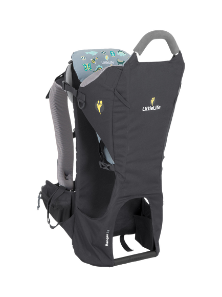LittleLife Ranger S3 Child Back Carrier, Black, Black